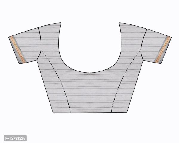 Stylish Fancy Cotton Silk Saree With Blouse Piece For Women Pack Of 1