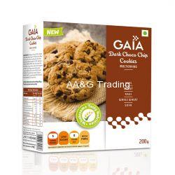 Gaia Dark Choco Chip Cookies (200 g)