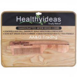 Healthy Ideas Regular Hand Crafted Herbal Neem Wood Comb