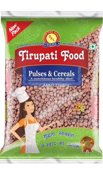 Tirupati Food Whole      Sabut Kali Masoor Dal  (1Kg)  