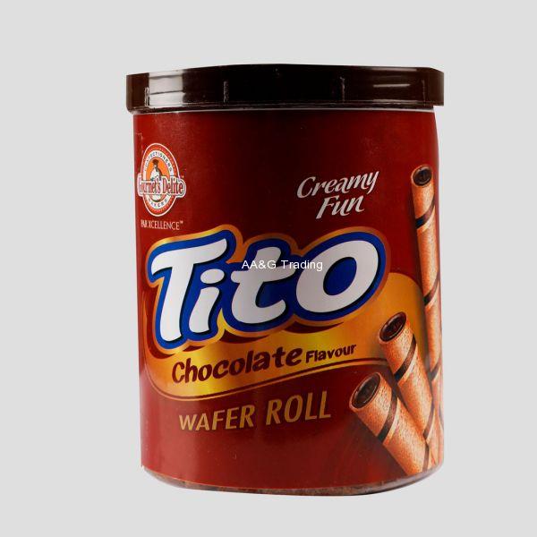 Gourmets Delite Tito Chocolate Wafer Rolls (250g) (Buy 1 Get 1 Free)