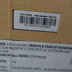 Kelvinator 1.5 ton 3 star inverter ac 2022 model 18320m