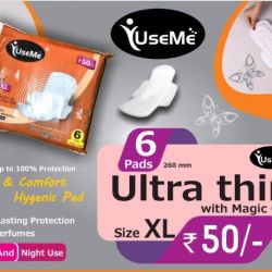 UseMe Sanitary Pad (XL-6  Pads)