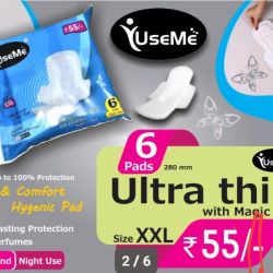 UseMe Sanitary Pad (XXL-6 Pads)