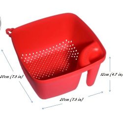 Wash and Store Basket I Kitchen Basket for Multipurpose Cleaning Storing and Refining with Handle Colander
