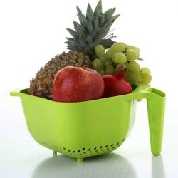 Wash and Store Basket I Kitchen Basket for Multipurpose Cleaning Storing and Refining with Handle Colander