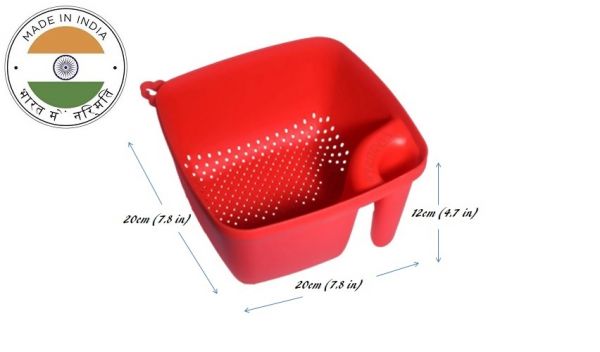 Wash and Store Basket I Kitchen Basket for Multipurpose Cleaning Storing and Refining with Handle Colander