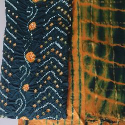 Export satin cotton Bandhani 