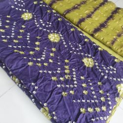 Export satin cotton Bandhani 