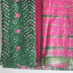 Export satin cotton Bandhani 