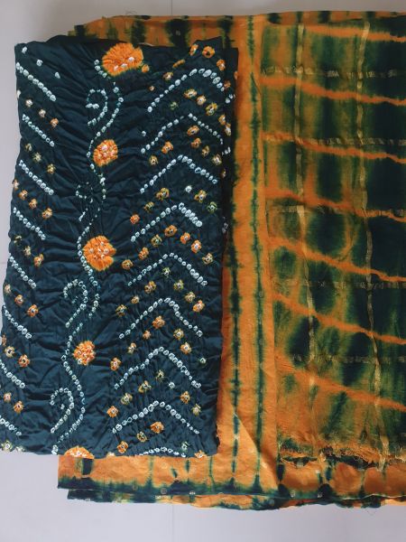 Export satin cotton Bandhani 