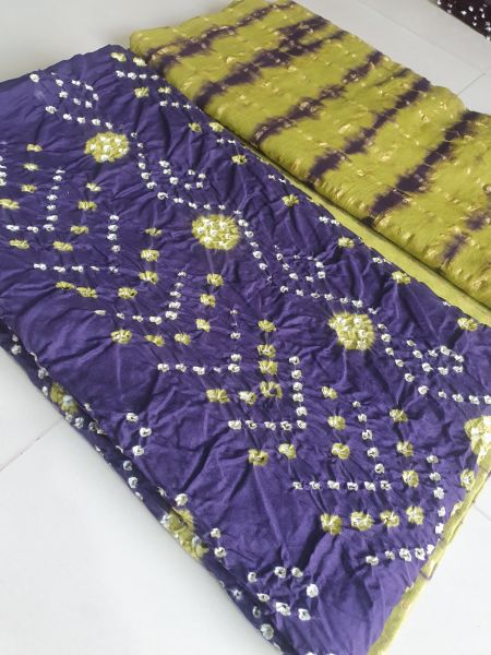 Export satin cotton Bandhani 