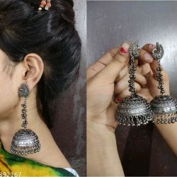 Stylish  oxidized jhumka