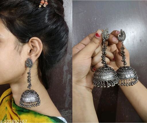 Stylish  oxidized jhumka