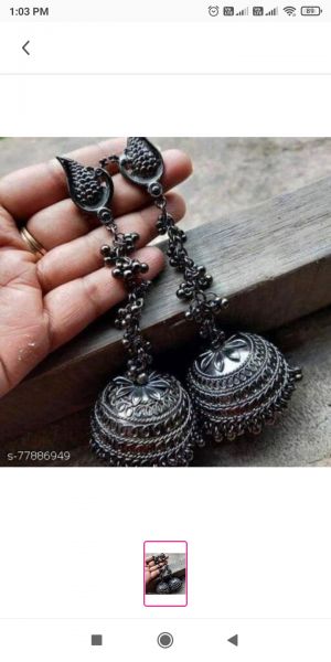 Stylish  oxidized jhumka