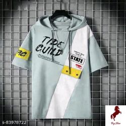 Triffany Printed Tees With Hood Tshirts  