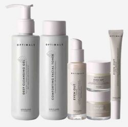 Optimals Even Out Set.....Cleanser, Toner, Eye Cream, Serum, Day Cream and Night Cream 
