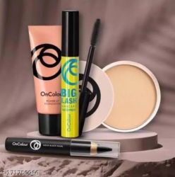 OnColour Power Up Foundation, Face Powder, Waterproof Mascara, Liquid Eyeliner 