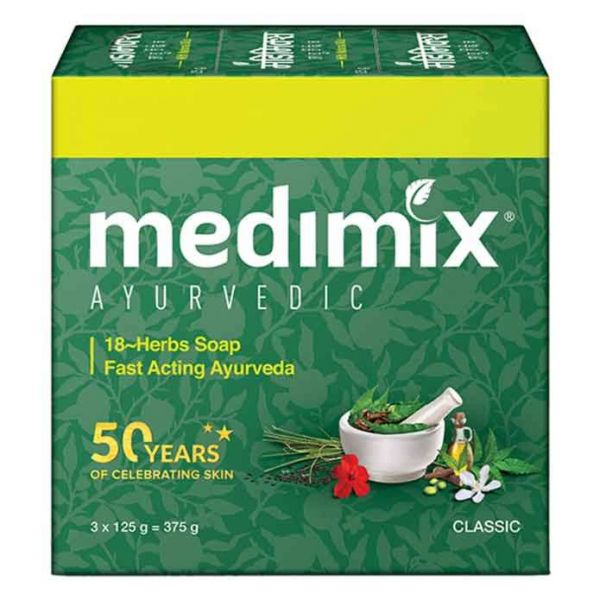 medimix ayurvedic 18-herbs classic soap 125 gm