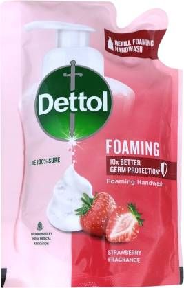 dettol strawberry fragrance foaming hand wash refill 200ml