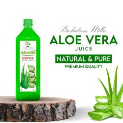 Pharma Science Organic Aloe Vera Juice with Pulp Rejuvenates Skin and Hair Zero Added Sugar-500 ml