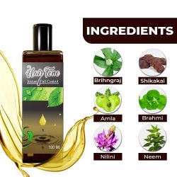 Pharma Science Natural Hair Oil for Hair Fall Control & Growth | Repairs Damage & Hair Thinning -100ml