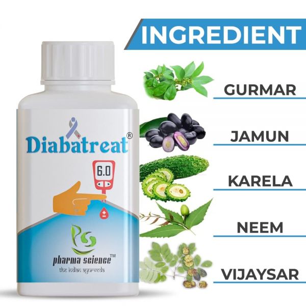 Pharma Science Ayurvedic Medicine for Diabetes | Controls Blood Sugar Level-(60 Capsules)