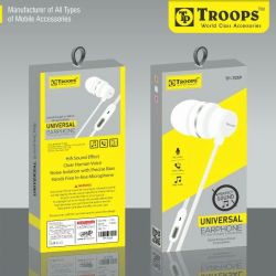 Rs 65 Pcs (Set of 6 Pcs) Troops 7059 Universal Earphone 