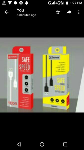 Rs 45 Per Pcs (Set of 10 Pcs) Troops Fast Charging Cable (6 Month Warranty)