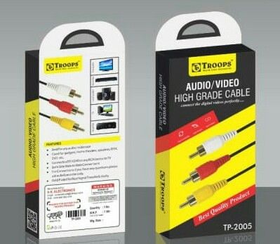 Rs 25 Per Pcs (Set of 10 Pcs) Mobile to 2RC Cable