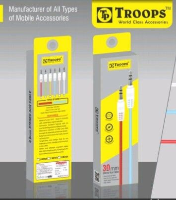 Rs 16 Per Pcs (Set of 10 Pcs) Troops Aux Cable 1 Mtr