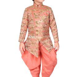Self printed sherwani with Dhoti