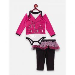 Soft cotton printed Romper with pants