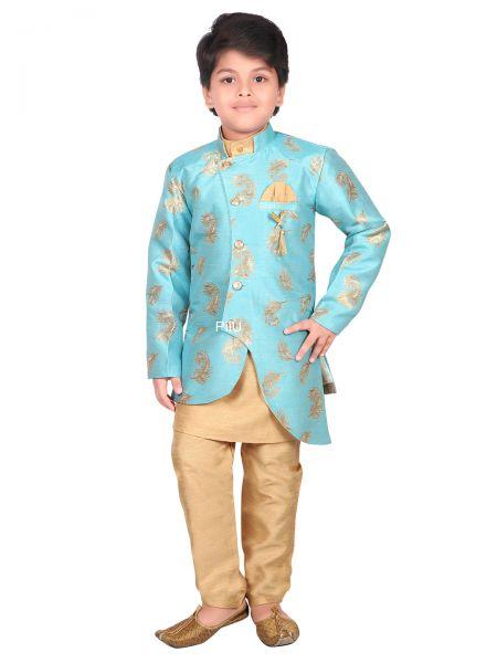 Blue sherwani with pants