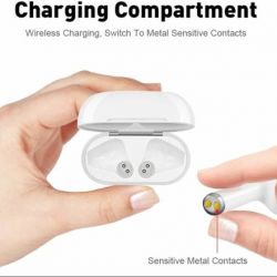 i12 TWS Bluetooth Bluetooth Headset  (WHITE, True Wireless)