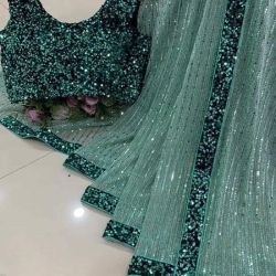 Saree With Lace Border 