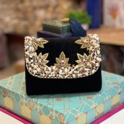 Hand Embroidered Work Clutch 