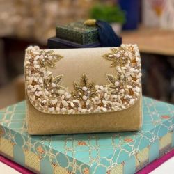 Hand Embroidered Work Clutch 