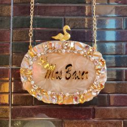 Marble look resin clutches