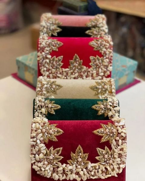 Hand Embroidered Work Clutch 