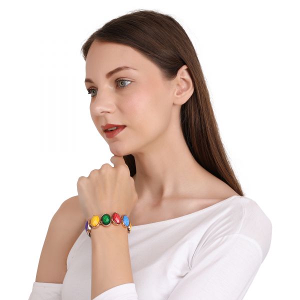 Multi Color Stone Bracelet