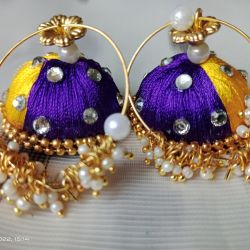 Silkthread earing