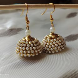 Heavy small pearl earings 