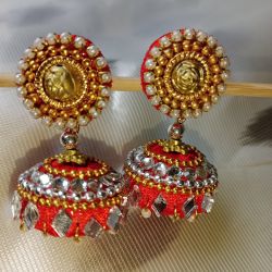 Silk thread Desi earings 