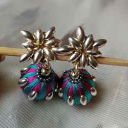 Silk thread chumkas ! Customised Colours available Please DM to enquire