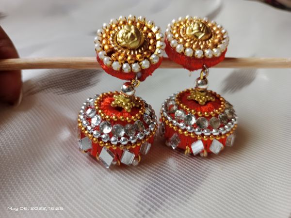 Silk thread Desi earings 