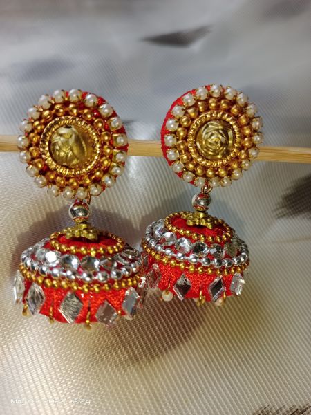 Silk thread Desi earings 