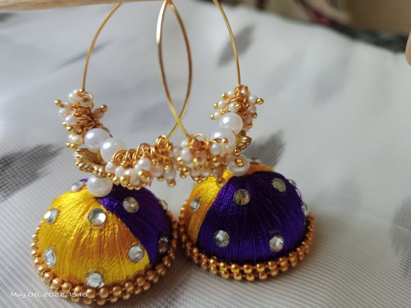 Silkthread earing