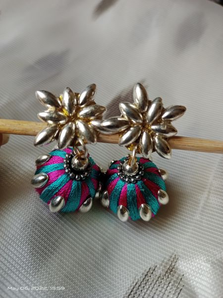Silk thread chumkas ! Customised Colours available Please DM to enquire