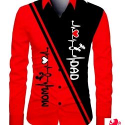 shirt fabric mom dad 